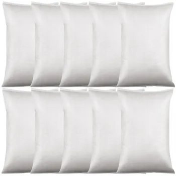 10шт Толстый Белый пластиковый Тканый мешок 35 * 55 Сумка для организации хранения Тканевые карманные пакеты для картофельного песка Пластиковый Подвижный Упаковочный мешок