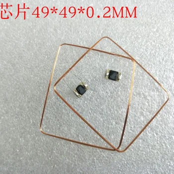 13,56 МГц HF COB и антенна IC сварочная катушка отечественные RFID-метки с чипом Fudan F08 49*49*0.3 мм 14443A