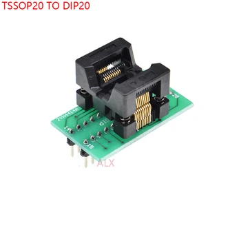 1ШТ программатор SSOP20 TSSOP20 К DIP20 гнездо адаптера TSSOP К DIP преобразователю тестовый чип IC ots-20 (28)-0.65-01 С ШАГОМ 0.65 мм