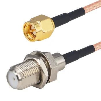 2 штуки удлинителя SMA-F SMA male to F female RG316 Адаптер коаксиальный кабель с косичкой 15см 20см