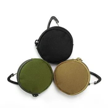 900D Нейлоновая тактическая военная сумка Molle для бега, сумка для наушников, Портативный кошелек для ключей и монет с крючком, мини-карманные походные сумки