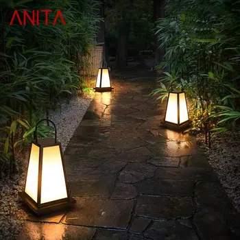 ANITA Outdoor Современная солнечная газонная лампа светодиодное портативное освещение Водонепроницаемый IP65 Декоративный для сада Бесплатная Доставка