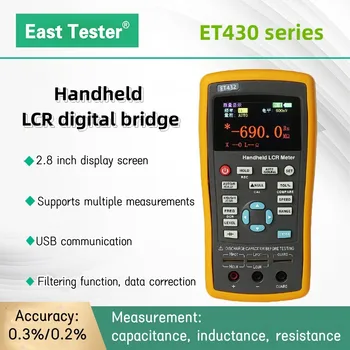 ET430 ET431 ET432 ET433 Многофункциональный Ручной Цифровой Мостовой измеритель LCR Высокоточный Измеритель емкости Индуктивности Сопротивления