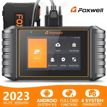 Foxwell NT706 OBD2 Сканер ABS SRS Engine AT Scan Tool Тест Батареи OBD 2 Автомобильный Диагностический Инструмент Сканирования для Автомобиля Бесплатное Обновление