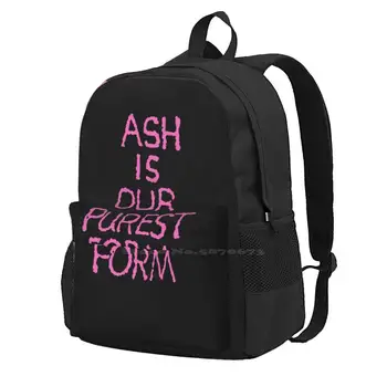 Lil Peep Pink Ash-Это Наша Самая Чистая Форма Мода Для Путешествий Ноутбук Школьный Рюкзак Сумка Rip Lil Peep Татуировки Peep Музыка Тексты Песен Beamer