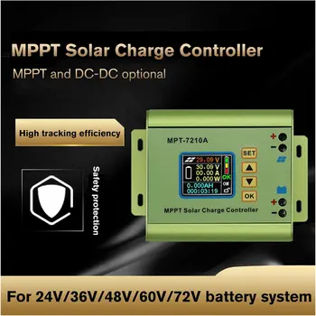 PowMr 10A MPPT ЖК-дисплей Контроллер Заряда Солнечной Батареи Подходит Для 24 В 36 В 48 В 60 В 72 В Литиевая Батарея Банк Солнечных Систем Регуляторы