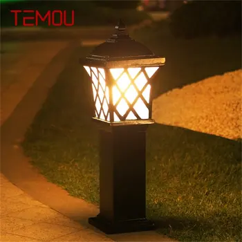 TEMOU Outdoor Garden Light Классические светильники для газона, светодиодные водонепроницаемые декоративные светильники для домашнего двора