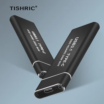 TISHRIC HDD Box 10 ГБ Чехол для жесткого диска Внешний Чехол для жесткого диска Подходит для жесткого диска NGFF/NVME M.2 type-c Адаптер USB 3.0 SSD Box