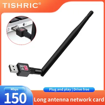 TISHRIC USB Wi-Fi Адаптер WIFI Dongle USB Для ПК Антенна Беспроводная Сетевая карта Локальной сети Ключ Wlan Stick Ethernet Ноутбук 2,4 ГГц 150 Мбит/с