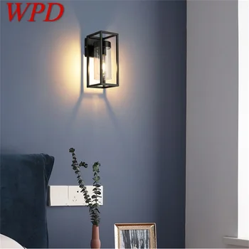 WPD Настенный светильник в американском стиле, промышленный ретро дизайн, светодиодные светильники для спальни в стиле лофт