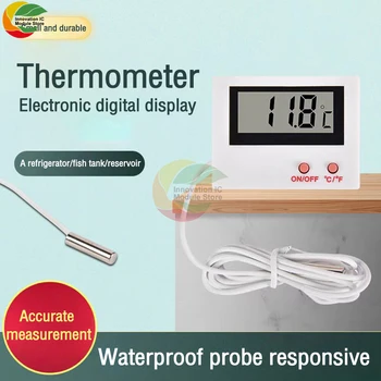 Аквариумный термометр Аквариумный Термометр Водяной Термометр по Фаренгейту Цельсию для автомобиля Террариум для рептилий