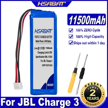 Аккумулятор HSABAT 11500 мАч для JBL Charge 3 / для аккумуляторов JBL Charge 3 2016. проверьте место соединения 2 красных проводов