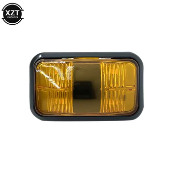 Боковые габаритные огни 12V 24V 6LED, внешние огни автомобиля, Предупреждающий задний фонарь, Автомобильный прицеп, Грузовые лампы желтого цвета
