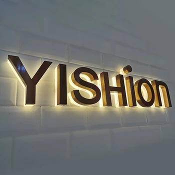 Буквы для вывески внешнего здания, буквы магазина со светодиодной подсветкой, вывеска для стены, Изготовленная на Заказ, 3D Светодиодная буквенная вывеска
