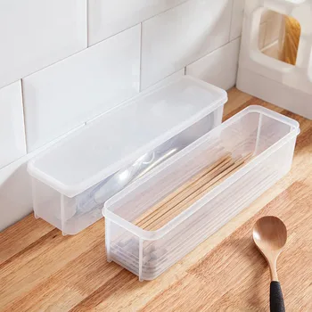 Влагостойкий бытовой полупрозрачный ящик для хранения лапши, контейнер для спагетти с крышкой, коробка для хранения свежих продуктов, Кухонный ящик для хранения