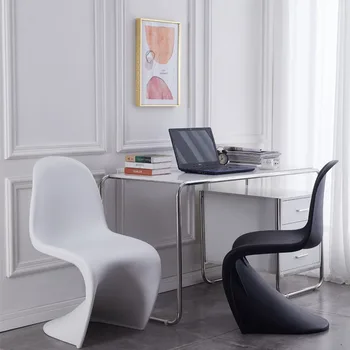 Дизайнерские пластиковые Обеденные стулья класса люкс, Современное удобное Садовое кресло для отдыха на открытом воздухе Nordic Clear Sillas Comedor Мебель для дома