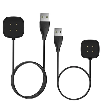 Док-станция Зарядное устройство Адаптер USB Кабель для зарядки Шнур питания для смарт-часов Fitbit Versa 4/3 Sense 2 Versa4 Versa3 Sense2 Аксессуары