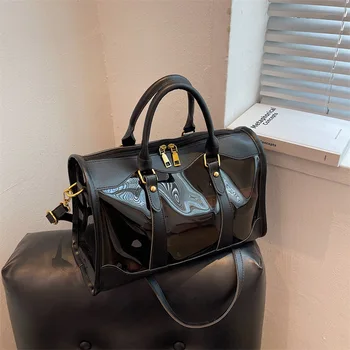 Женская сумка на одно плечо Летняя модная прозрачная сумка из ПВХ, сумка большой емкости, роскошная дизайнерская сумка-мессенджер