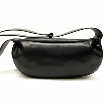 Женская сумка через плечо из воловьей кожи, винтажные роскошные сумки через плечо с широким ремешком, женская сумка из 100% натуральной кожи, нагрудный кошелек