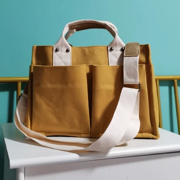 Женская холщовая сумка-тоут, сумки через плечо, повседневная сумка большой емкости, холщовые сумки, женские сумки-портмоне для женщин