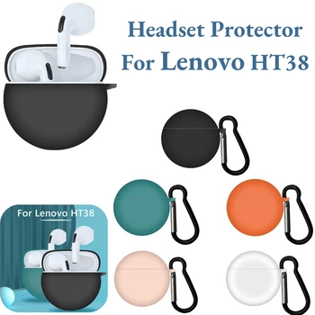 Защитный чехол из жидкого силикона для Lenovo HT38, Bluetooth-совместимые наушники, чехол для наушников для Lenovo HT38, защитный чехол для кожи