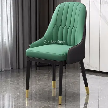 Зеленое кресло для столовой, акцент для спальни, креативные скандинавские стулья для столовой, Усовершенствованная мебель Sillon Individual Living DC052 WYH