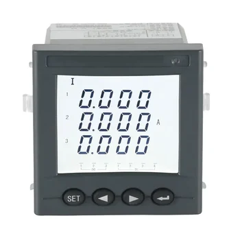 Измеритель переменного тока с ЖК-дисплеем частотой 45 ~ 65 Гц, крепление на панели амперметра для измерения трехфазного тока