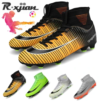 Мужская футбольная обувь R.xjian 35-46 Профессиональная футбольная обувь для мужчин Дышащая и гибкая Домашняя спортивная обувь с нескользящим покрытием