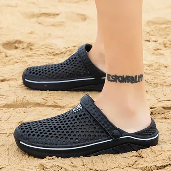 Мужские сандалии унисекс, пляжная обувь для женщин, 2023 Сандалии для мужчин, новейшие женские сабо, повседневная открытая обувь для воды, Бесплатная Доставка