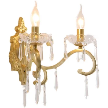 Настенный светильник из французского Хрусталя, Простая Современная Фоновая стена для гостиной, Проход, Коридор, Прикроватная лампа для спальни