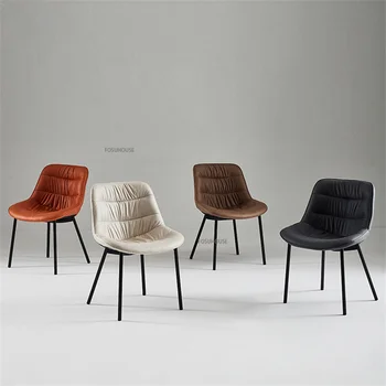 Обеденные стулья из скандинавской ткани для кухонной мебели, домашнего освещения, роскошного гостиничного стола и стула с простой спинкой, обеденного стула для отдыха CN