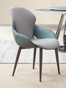 Обеденные стулья, легкая роскошь для домашнего использования, современная и минималистичная новая спинка, стулья для макияжа в отелях и ресторанах