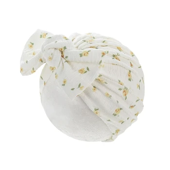 Однотонная хлопковая шапка-тюрбан, Весенне-летняя Больничная детская Шапочка для новорожденного Малыша, Дышащая шапочка для девочки