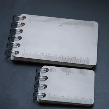 Открытый ноутбук Водонепроницаемый блокнот Инструмент EDC из титанового сплава портативный ноутбук