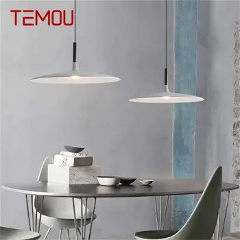 Подвесной светильник TEMOU Nordic, современные простые креативные светодиодные лампы, светильники для домашней декоративной столовой