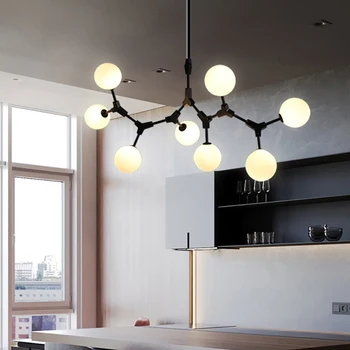Подвесные светильники Nordic Milkly Glass в стиле постмодерн, ресторан, спальня, подвесные светильники HangLamp