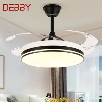 Потолочный вентилятор DEBBY Light Невидимая лампа С дистанционным управлением Современный Простой светодиодный светильник для дома Гостиной