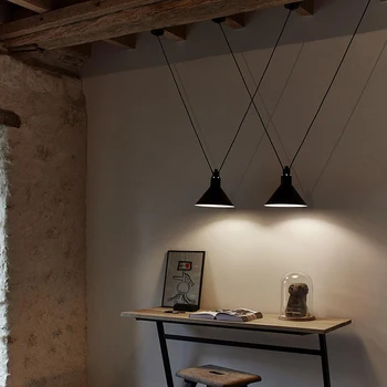 Ретро подвесной светильник Скандинавский датский дизайнерский проволочный подвесной светильник для столовой Украшения дома в помещении островной кухонный светильник