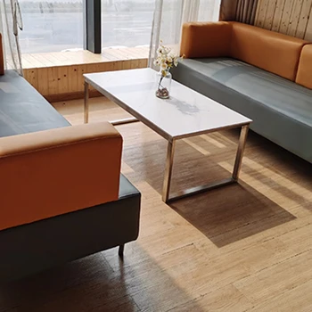 Роскошный журнальный столик для гостиной, Металлические Прямоугольные Мраморные столы в скандинавском стиле, Современная Многофункциональная Минималистичная мебель Muebles для дома