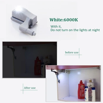Светодиодная Холодная Белая подсветка шкафа-купе, шкафа-купе Для внутреннего освещения шкафа, кухни, спальни, внутреннего шарнира, датчика лампы