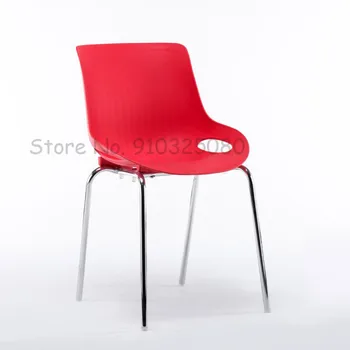 Скандинавский обеденный стул, столы, стулья для приема гостей, пластиковый стул со спинкой для отдыха, современные простые кофейные кухонные стулья, мебель для дома