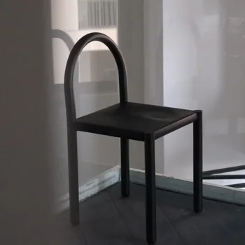 Современные банкетные обеденные стулья С черными металлическими ножками, кожаные прозрачные кресла для отдыха, Модные предметы первой необходимости для салона