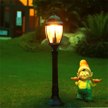 Уличный светильник для газона TEMAR Ретро Садовый светильник Светодиодный Водонепроницаемый IP65 Домашний декоративный светильник для двора