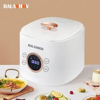 Умная электрическая рисоварка объемом 2 л, многофункциональная бытовая сковорода с антипригарным покрытием, мини-машина для приготовления пищи, электрическая рисоварка для кухни в общежитии