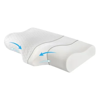 Хлопковая подушка с эффектом памяти для сна, мощная ортопедическая подушка для снятия стресса с шеи, медленного повторного отскакивания, защиты шейного отдела позвоночника