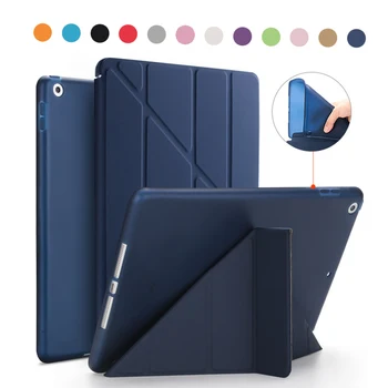Чехол для iPad Pro 11 2018 Чехол из искусственной кожи с силиконовой задней панелью Тонкий легкий деформируемый смарт-чехол в стиле Y для iPad Pro 11 дюймов