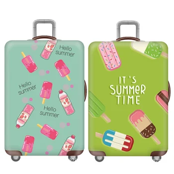 Чехол для багажа с фруктовым мороженым, увеличивающий эластичность, подходящий чехол для багажа, 18-32-дюймовый чехол для чемодана, Пылезащитные чехлы, Аксессуары для путешествий