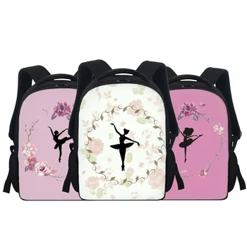 Школьные сумки для детей начальных классов, мультяшные балетные девочки, дошкольные рюкзаки на молнии, школьный ранец Kawii для детей