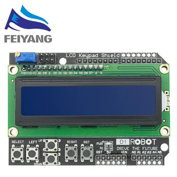 Экран дисплея модуля LCD Keypad Shield LCD1602 LCD 1602 синего цвета для Arduino